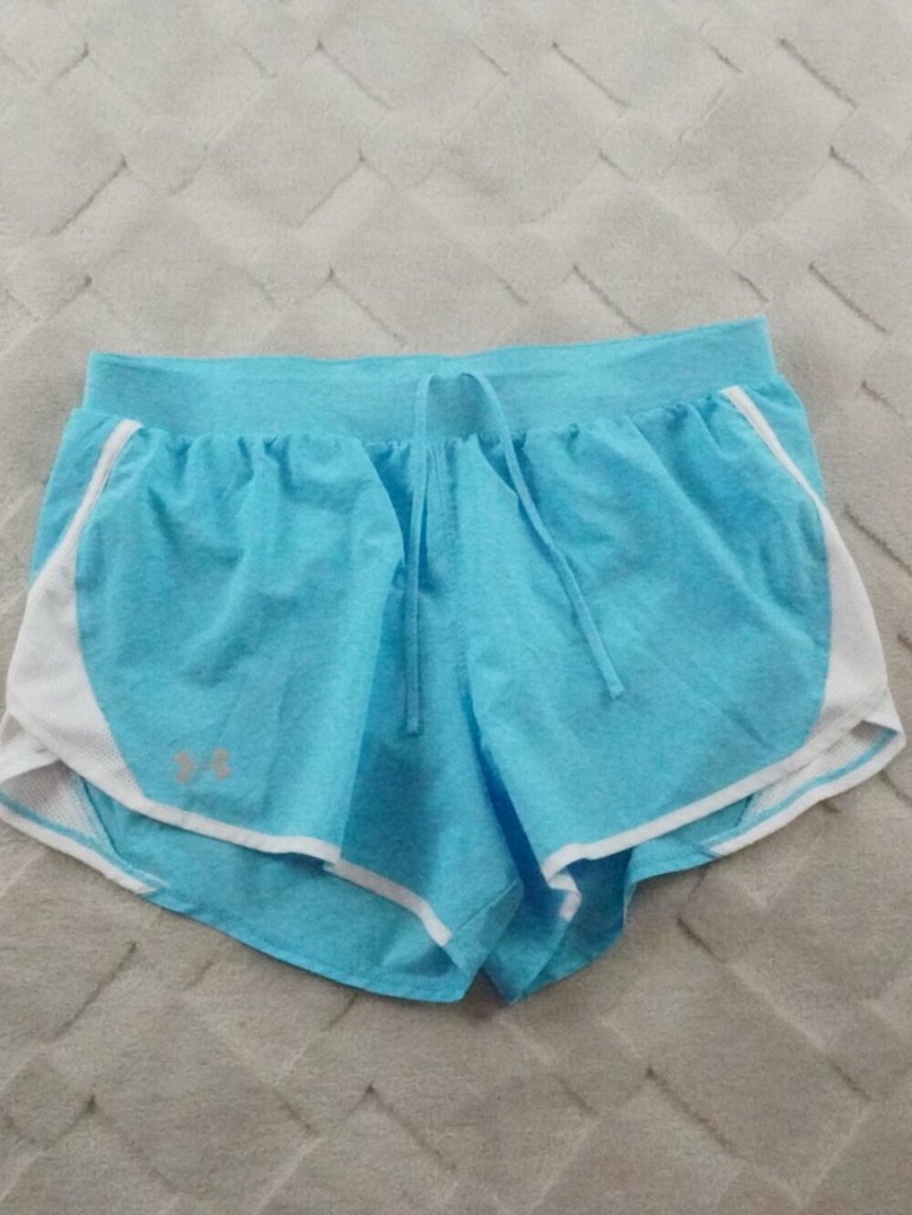 Under Armour Lined Shorts Womens Large Loose Heat Gear Gym Yoga Casual